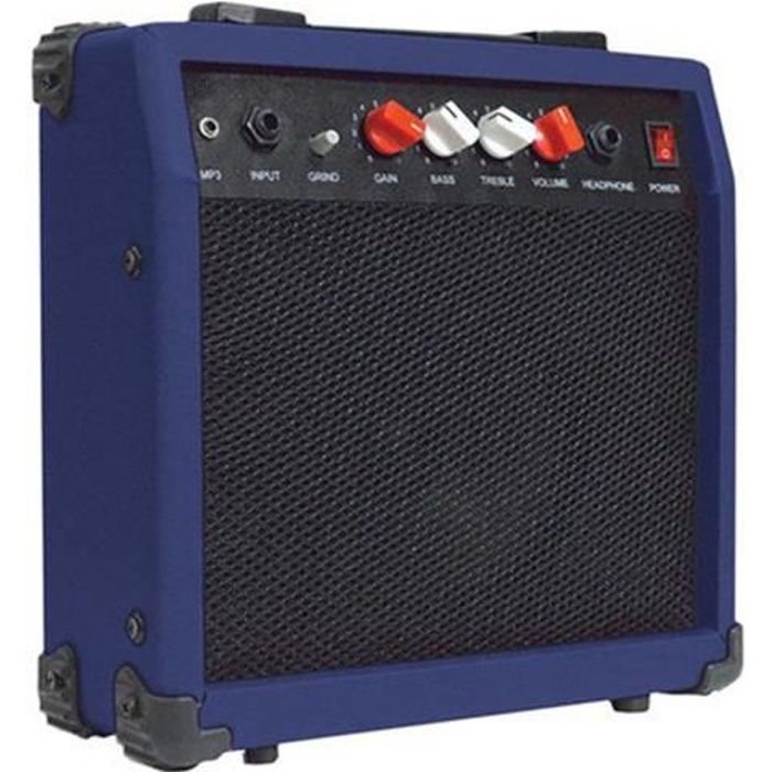 Amplificateur ultra-portable de guitare bleu 20W/6,5\