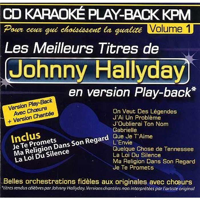 CD Karaoké Play-Back KPM Vol.01 \