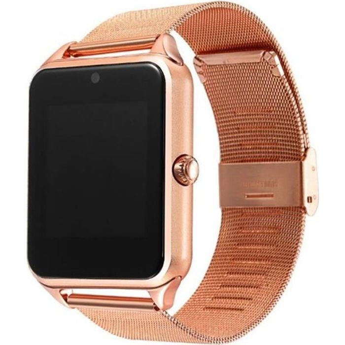 Montre Bracelet Intelligente Blueetooth Téléphone Caméra Ecran Tactile - SF-Z60 - Noir