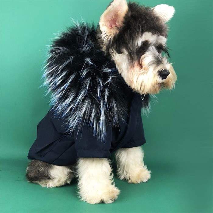 Manteau Blouson,Vêtements d'hiver pour chiens de compagnie Pour petits chiens, vêtements pour animaux, - Type Only Navy Jacket-S