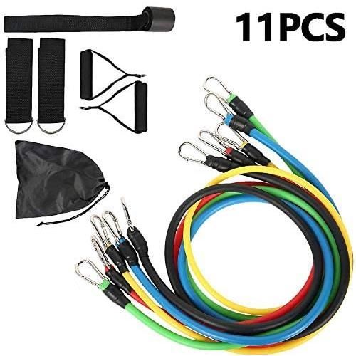 Ensemble De Bandes De RéSistance, Pack De 11 Bandes D'Exercice Empilables Jusqu'à 100 Lb