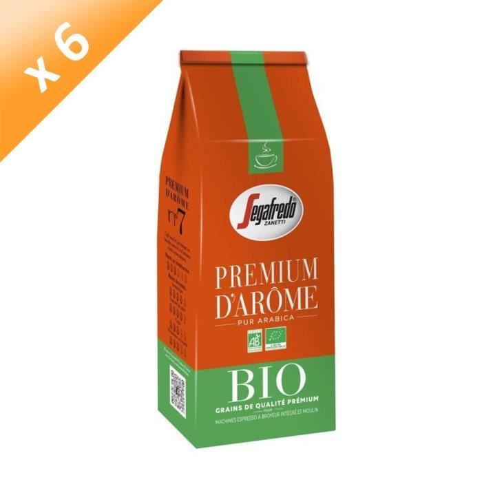 [LOT DE 6] SEGAFREDO Premium D'Arome Bio Gr 500 g