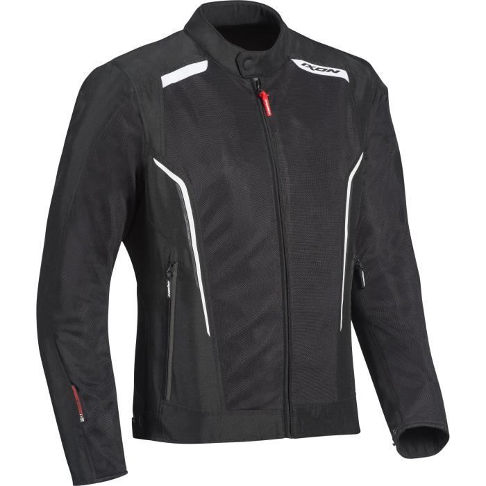 IXON Blouson moto Cool Air - Homme - Noir et blanc