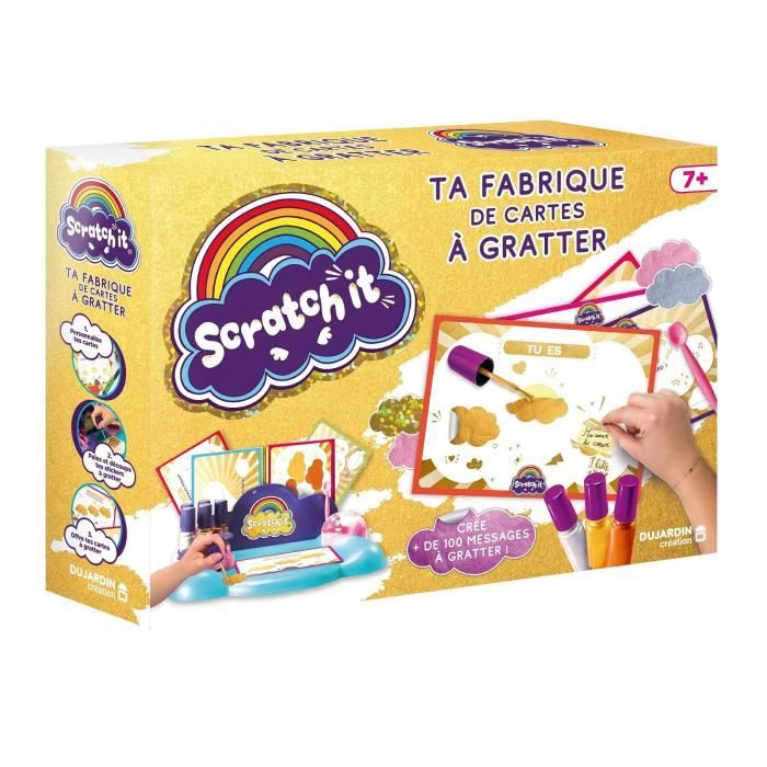 DUJARDIN Loisirs créatifs - Fabrique de carte à gratter - Scratch it factory