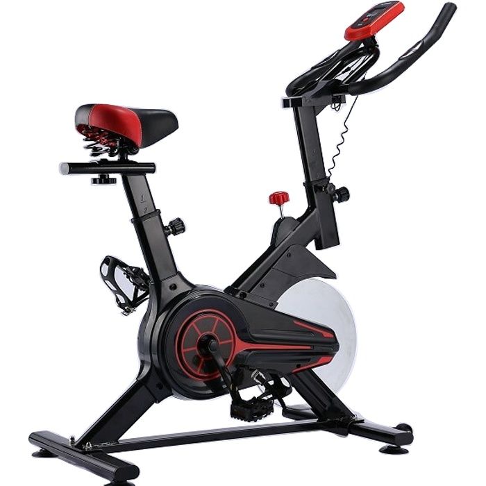 Vélo d'appartement Spinning Bike - O’Fitness - 5 fonctions - Couleur : Noir