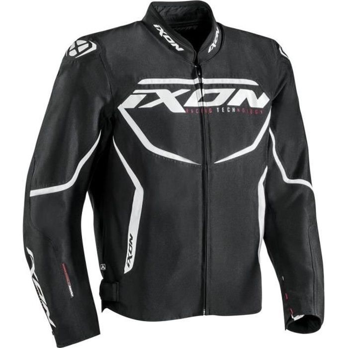IXON Blouson de moto Sprinter - Noir / Blanc