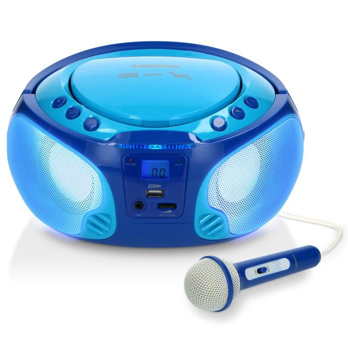 Lenco Radio et lecteur CD SCD-650 Bleu