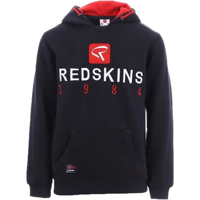 Sweat Bleu à Capuche Garçon Redskins JR
