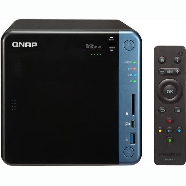 QNAP Serveur NAS TS-453B - 4 Baies - SATA 6Gb/s - RAM 8 Go - Gigabit Ethernet - iSCSI