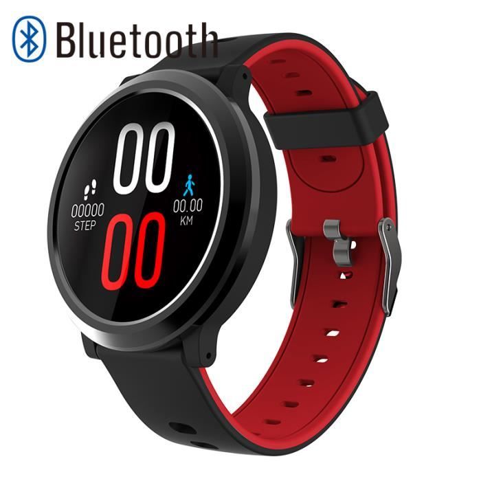 RMEGA® Montre Connectée Homme - Bluetooth - Smartwatch Montre -Intelligente - Sport Ecran Tactile pour Android - IP67 - Silicone