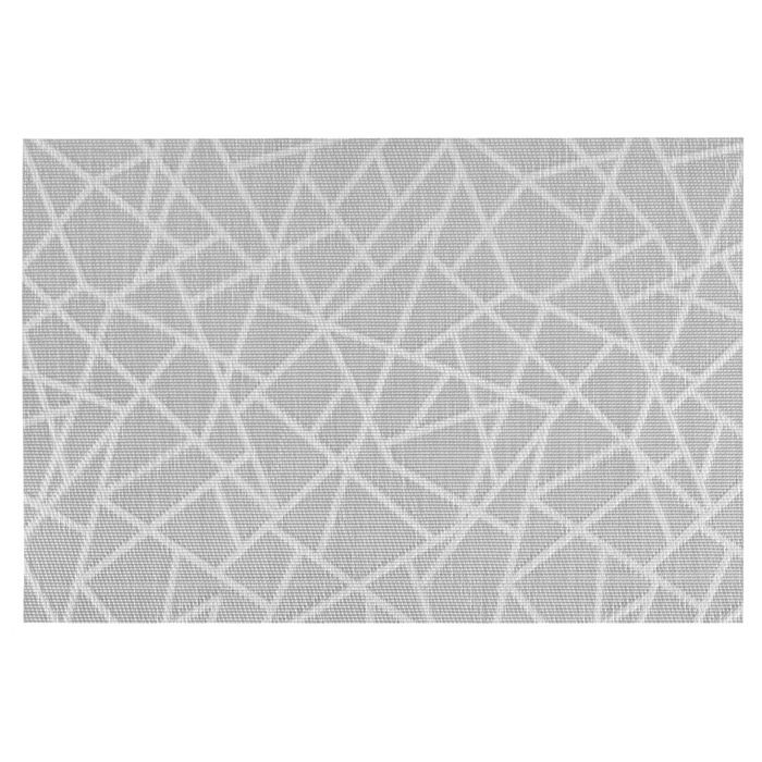 Secret de Gourmet - Set table craquelé gris 45x30 Gris