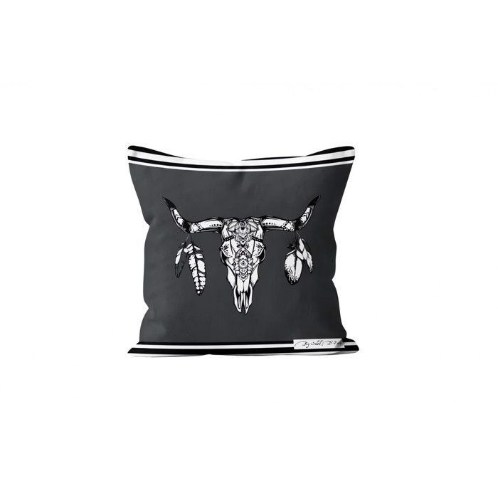 SOLEIL d'OCRE Housse de coussin Buffalo 40 x 40 cm