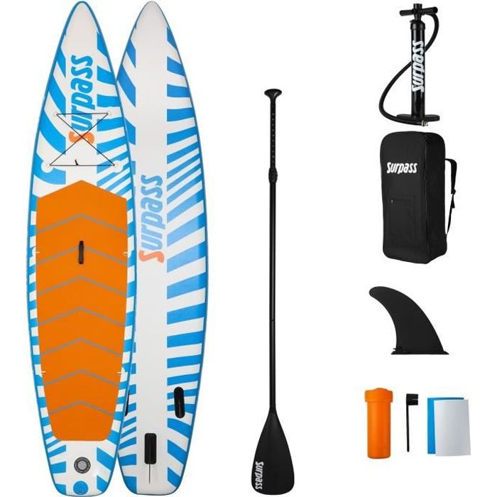 SURPASS - Kit Paddle gonflable Drakkar - 330x76x15cm