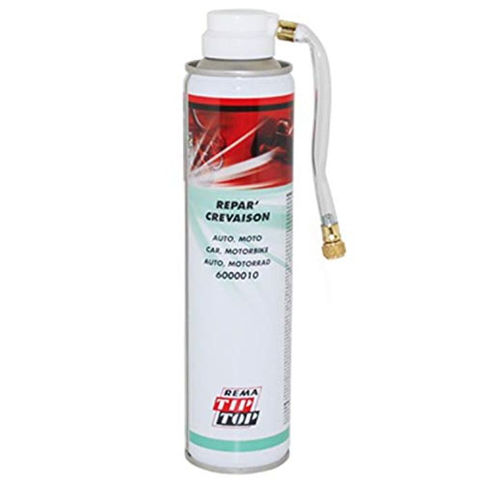 Réparation vélo - réparation pneu vélo - bombe anti crevaison - Bombe aérosol de dépannage pneu vélo - contenance 300 ml