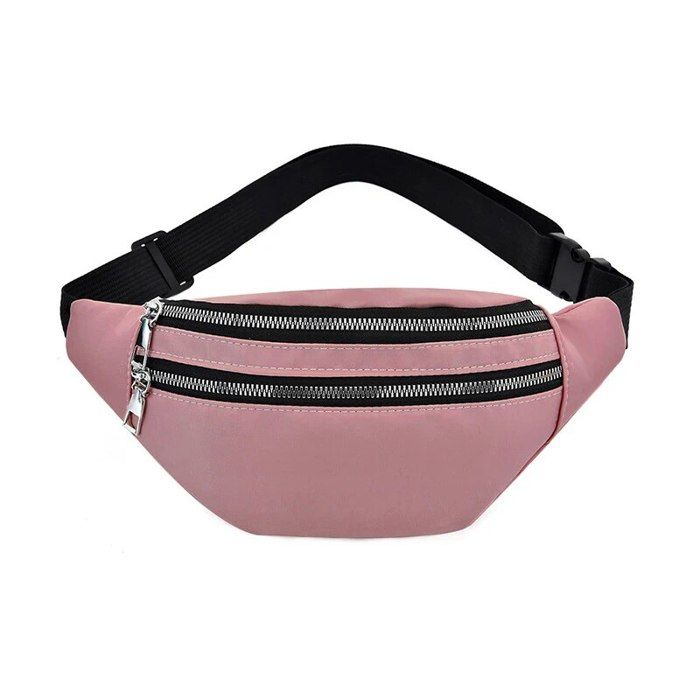 Sac Banane Velours Moumoute TODREMOU - Bandoulière Secrete Running Grand Noir
