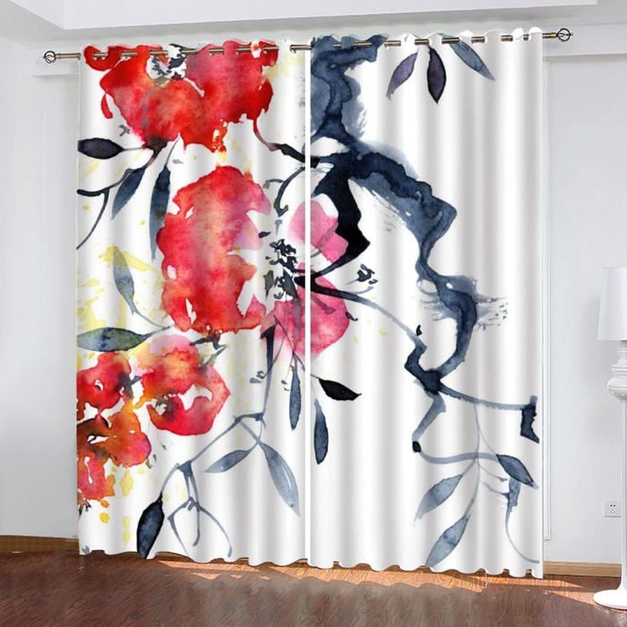 Rideaux Occultants 3D Étoiles Et Lune LUDSOL - Isolants Thermiques Anti-Bruit, 140x240cm 2 Panneaux Pour Chambre Enfant Fille Garçon
