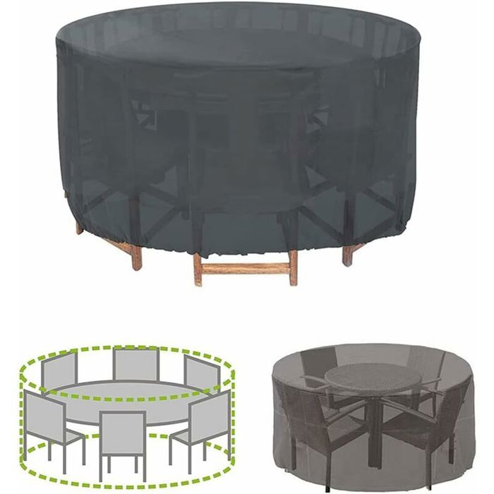 Housse pour Table de Jardin Housse de Protection Bâche Imperméable pour Meubles Jardin et Hivernage Mobilier (120 x 75cm)