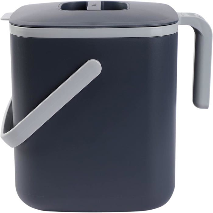 Bac à Compost De Cuisine 21L Avec Poignée – Idéal Pour Déchets Alimentaires, Jardin Ou Cour
