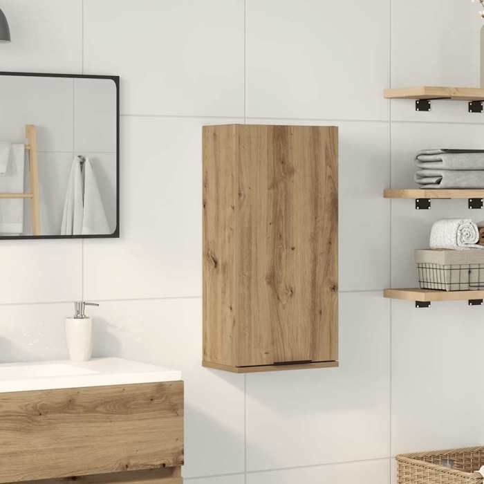 vidaXL Armoire de salle de bain murale chêne artisanal 32x20x67 cm 856938