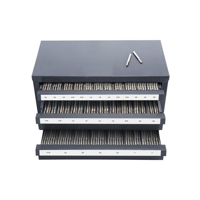 Armoire Distributeur Doutils de Finition-Duoku-Organisateur à Trois Tiroirs pour Outils de Finition de 1/8 à 1