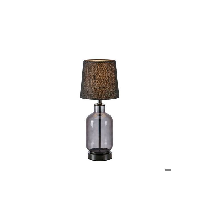 Lampe de table 40W max E14 fumée/noir 43cm - Markslöjd - Costero