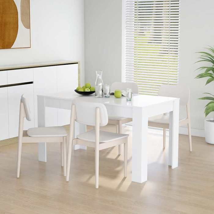 Table de salle à manger - Maison Intérieur - Blanc Table à manger Blanc 140x745x76 cm - bois dingénierie 32680