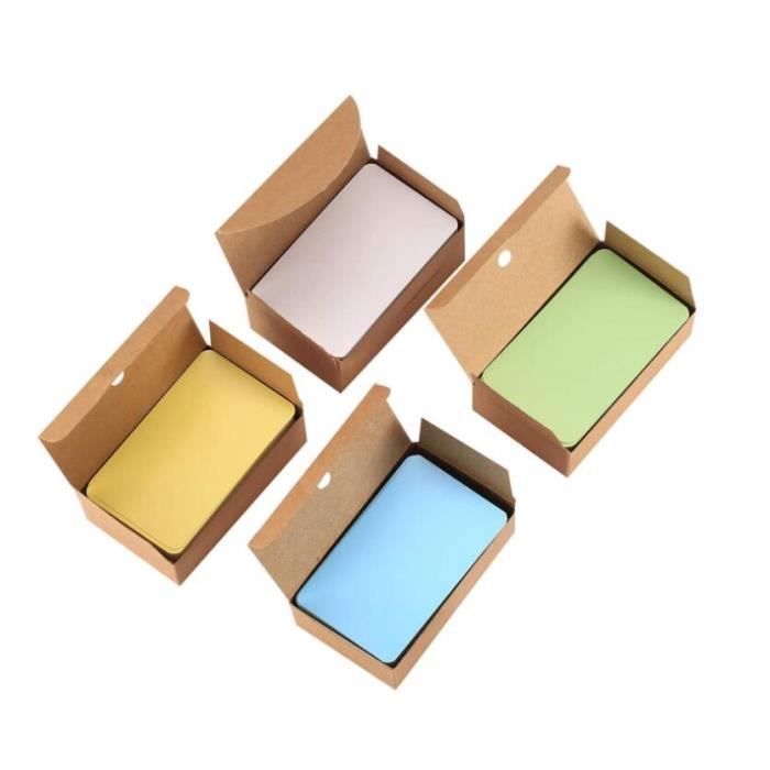 Goefun Lot De 100 Cartes Vierges Marron En Papier Cartonné Pour