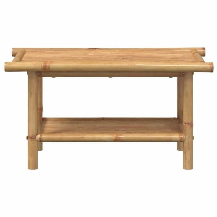 Table basse en bambou - vidaxl - 70x40x35 cm - Brun - Rectangulaire - Classique - À monter soi-même - Bambou naturel