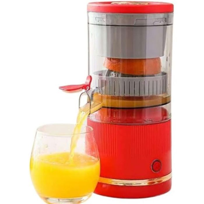 Extracteur de jus portable USB-Démarrage par simple pression Convient pour la maisonles sorties et les dortoirs scolaires Rouge - Belle Commode