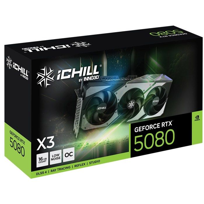 Carte Graphique Inno3D GeForce RTX 5080 iChill X3 – 16 Go GDDR7, PCI Express 5.0 - vue 4