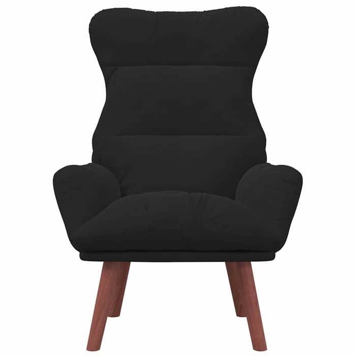 Chaise simple - Noir - Fauteuil SALON - Noir 69x74x93 cm Velours F8775