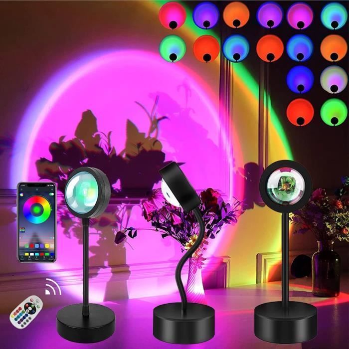 ACEMTOP USB Lampe Veilleuse - Projecteur Coucher de soleil - Lumière d