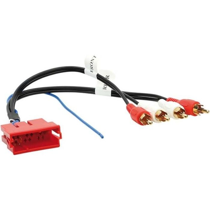 Adaptateur Systeme amplifié Audi > Mini ISO > RCA