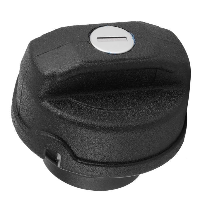 Akozon Accessoires de voiture Bouchon de Réservoir de Carburant Couvercle Verrouillable ABS Noir Convient pour Beetle/Polo/Caddy