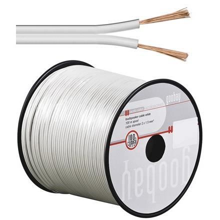 Wentronic Attache de c/âble 12 mm Blanc 100 pi/èces