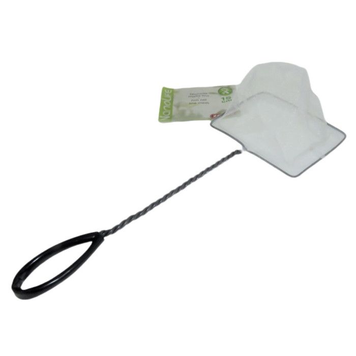 Meilleurs prix pour Épuisette d'aquarium - ANIMALLPARADISE - Rectangulaire - Maille fine - 15x13 cm - Poignée métal