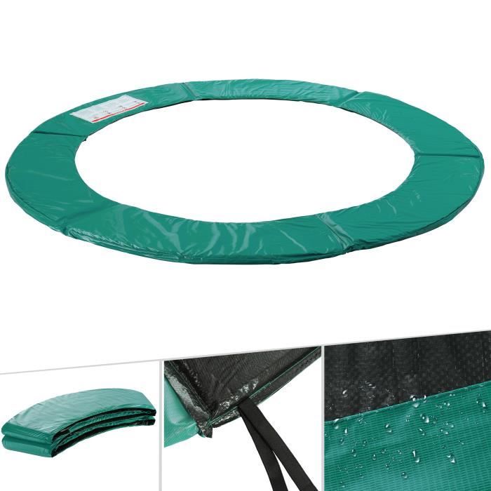 AREBOS  Coussin de Protection pour Trampoline de Remplacement  Trampoline Couverture Rembourrage  244 cm  Vert 