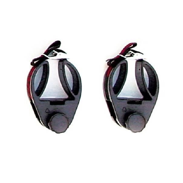 Atera 089501 Portasci Universale Da Tetto, 2 Pezzi, Per Sci Alpino E Fondo, Bastoncini, Racchette, Adatto A Barre Quadrate 22x32 Mm