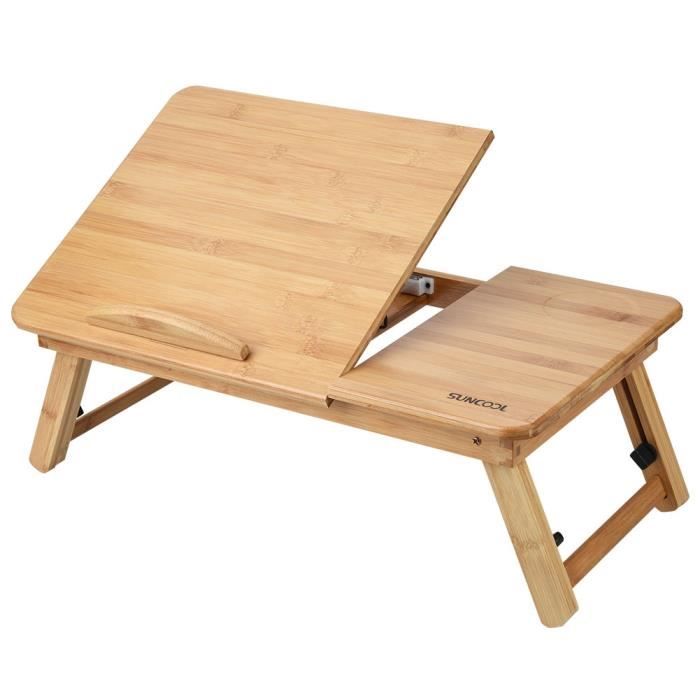 Table De Lit En Bambou Table Ordinateur Portable Sur Lit Support