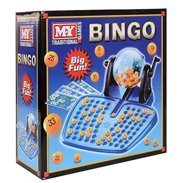 Loto mémo et domino GENERIQUE Jeu de société Bingo avec roulette et billes