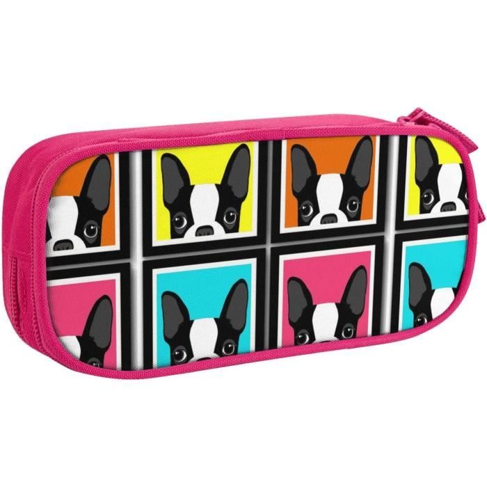 Trousse Cristal Color Pop Tartan - 14x22cm - PVC Transparent Imprimé - Pour Maquillage Ou Accessoires