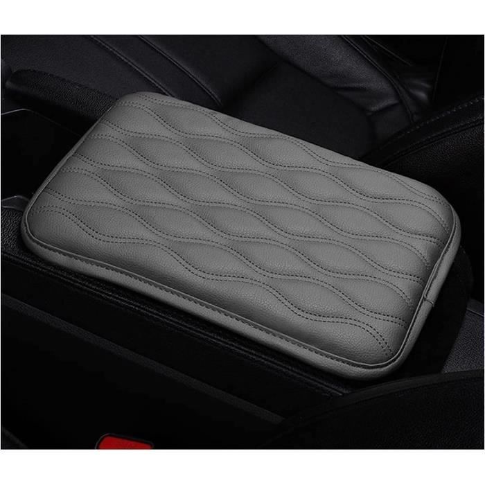 Accoudoir Central Universel Pour Voiture - Plateau Coulissant En Cuir Synthétique, Réglable En Hauteur, Avec Rangement