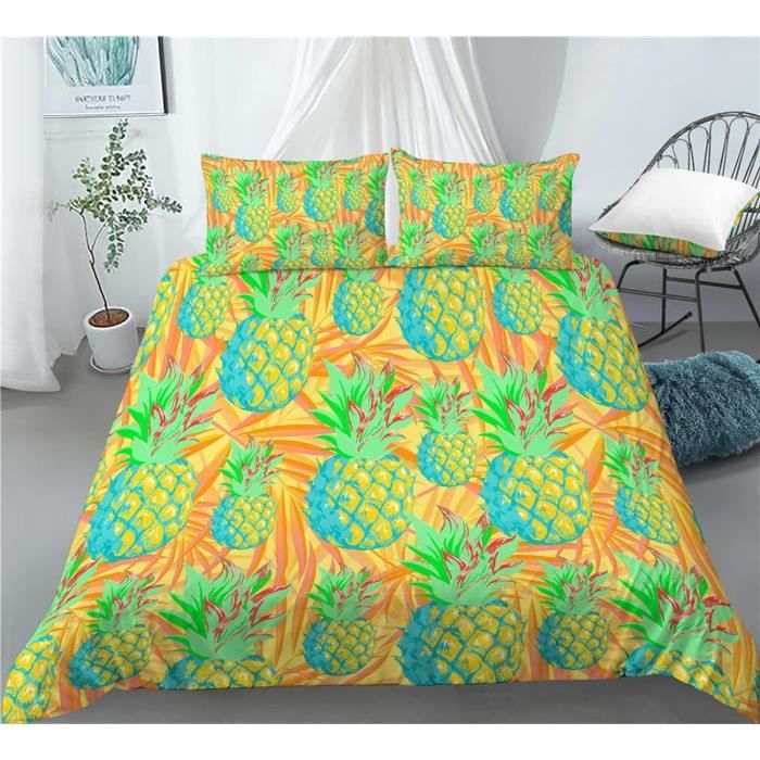 Parure De Lit Dragon Ball Wukong Impression 3D - Housse Couette Microfibre Double 200x200cm | Tissu Doux Respirant