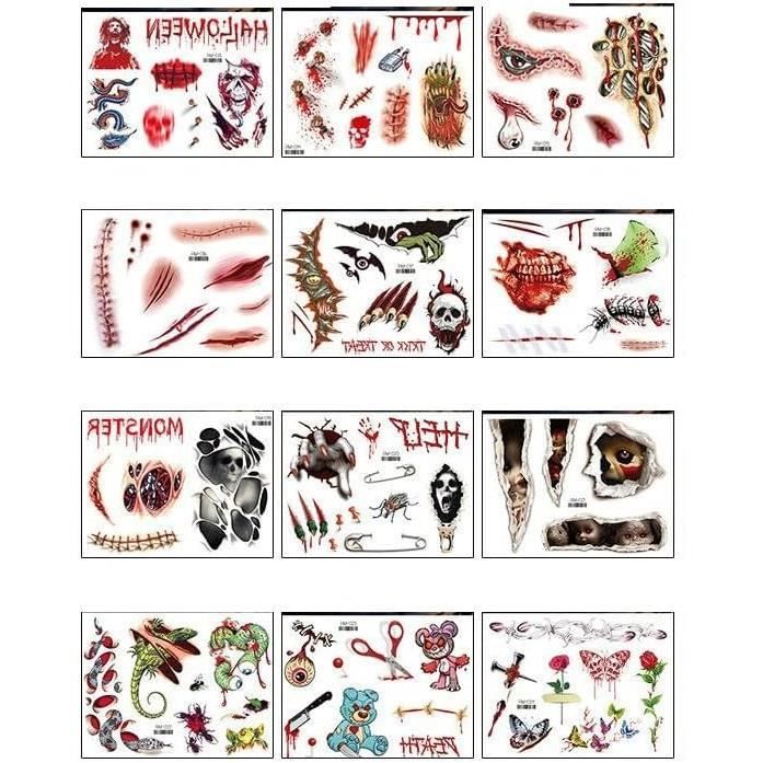 HOWAF – Serre-tête Araignée Et 4 Tatouages Halloween Pour Le Visage, Costume D'Halloween Femme Et Enfant