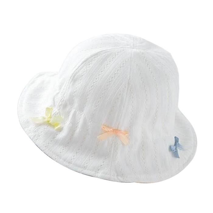 Chapeau Blanc Bebe Fille Cdiscount