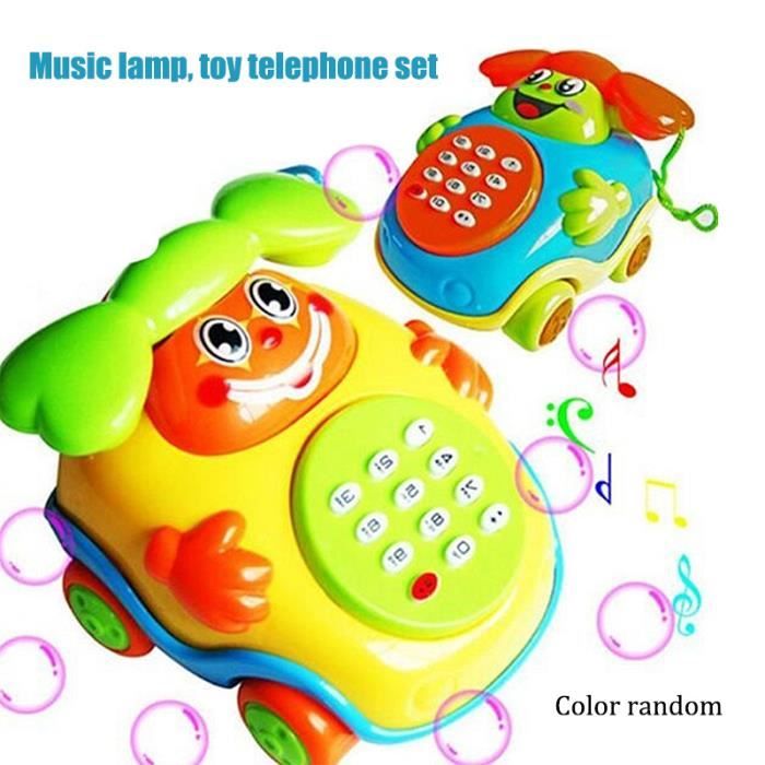 Nouveau Modele De Dessin Anime De Telephone Electrique Bebe Precoce Education Developpementale Musique Son Apprentissage Jouets Cdiscount Jeux Jouets