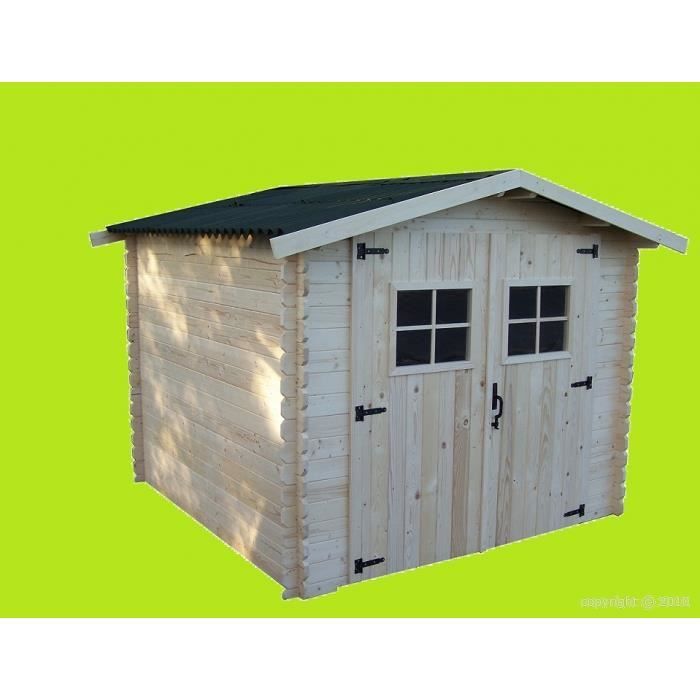 abri de jardin en bois 5 m2 2 50x2 m 28mm cdiscount jardin