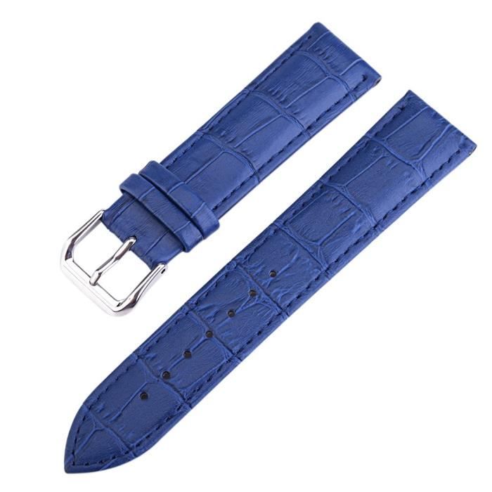 Bracelet De Montre Cuir Marron 18 Mm, Boucle Acier, Haute Qualité, Neuf, Turtleland