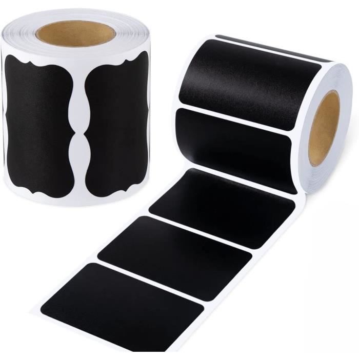 Lot De 24 étiquettes Autocollantes Pour Tableau - Réutilisables, Imperméables - Style Tableau Noir - Neuf