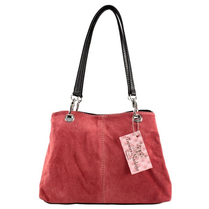 Sac à Main Tignanello Deux Tons Corail Marron – Style Satchel, Couleur Unique !